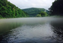 UPPER DELAWARE RIVER, EAST BRANCH, NY  7/15/15 DRY FLY FISHING