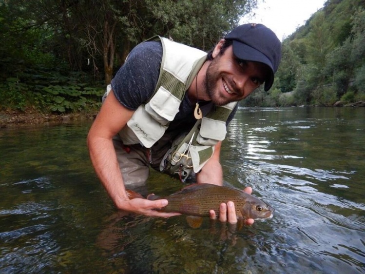 Crazy grayling evening on Idrijca, Slovenia. Only 45 cm &amp; bigger!