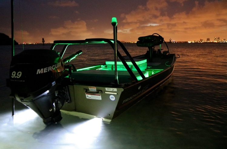 "Hopper" Custom Topper12 after hours on the LED's in Key Biscayne, Florida. 