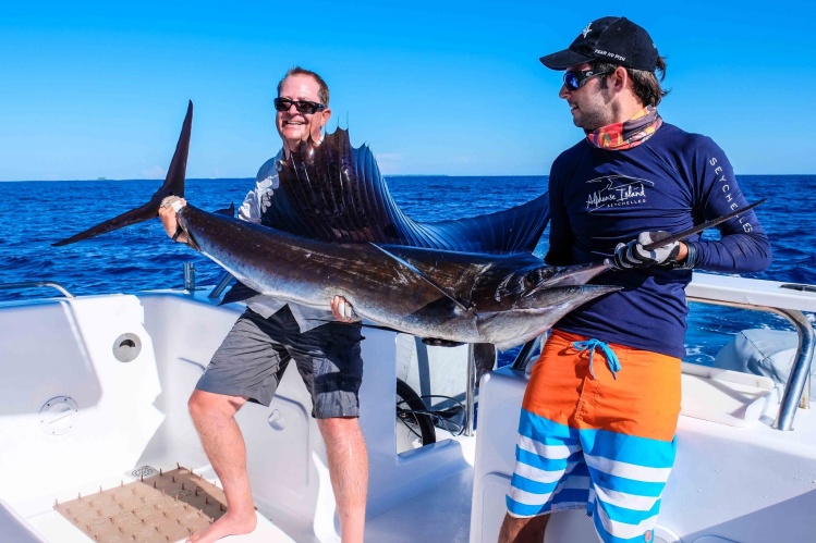 Alphonse Island Fishing News: 29 November – 6 December 2014 _ A Huge 110lbs GT and 3 Big Sailfish In A Day