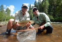  Situación de Pesca con Mosca de Trucha arcoiris– Foto por Pancho Winter en Fly dreamers