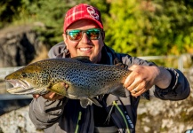 Alexander Lexén 's Fly-fishing Picture of a Brown trout – Fly dreamers 