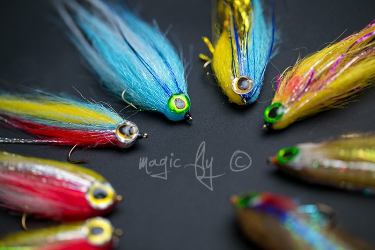 Multicolours craft fur style pike streamers. Ready for new pike season.