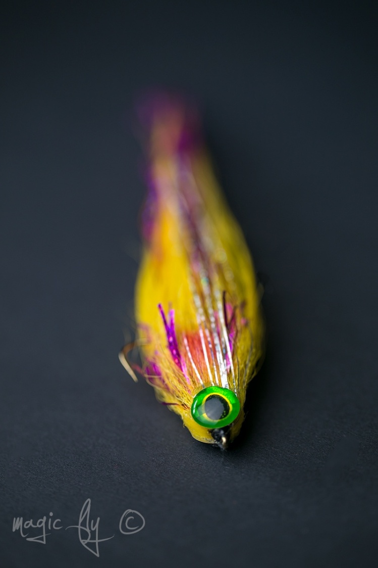 Stoned Gold Fish pike streamer.