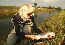  Situación de Pesca con Mosca de Trucha arcoiris – Fotografía por Snjezana Bratic en Fly dreamers