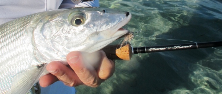 Capt. Martin Carranza doesn't always chase bones with a 6wt, but when he does, he prefers T&amp;T...