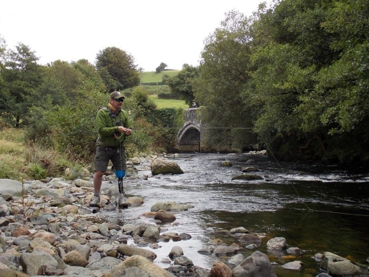 On my local trout river in the UK with my new Gunnison 2 Ross reel , like to say a big thanks to Bart Larmouth  at  ROSS REELS and to my Dear friend and Boss Grant fraser  of killerloopflyfishing.com 