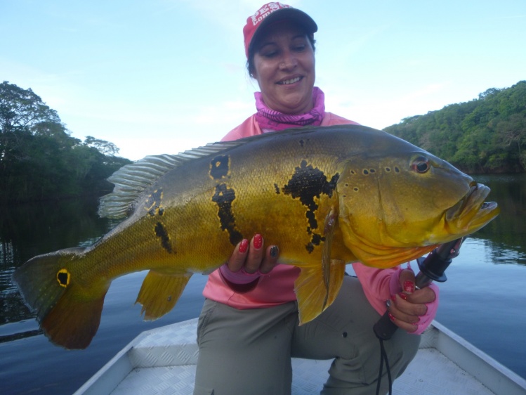 18 pounds of pure energy, caught in a Juruena river's lake at the Ecolodge da Barra. The biggest caught so far