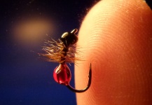 Fly-tying for Rainbow trout - Pic by Carlos Estrada 