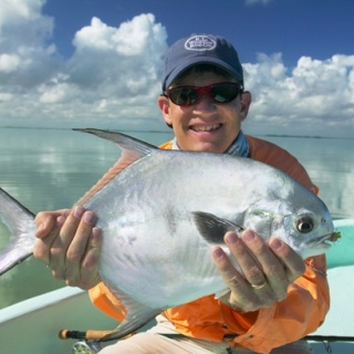 Fly fishing for Permit at Ascension Bay Bonefish Club