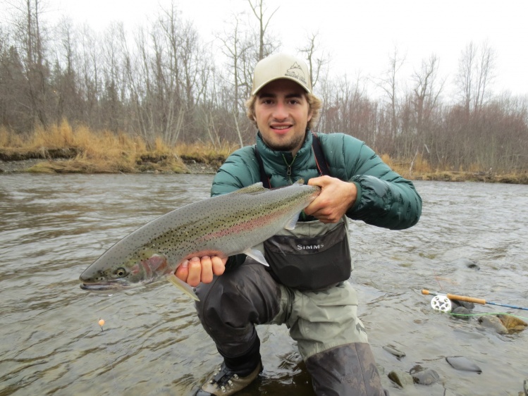 My boy Steelheadin' AK style!