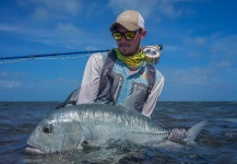 Fly-fishing Pic of Giant Trevally shared by Fergus Kelley – Fly dreamers 