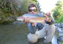 Nicolas  Grosz 's Fly-fishing Picture of a Rainbow trout – Fly dreamers 