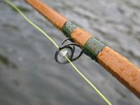 Frozen Guides on Bob Clay Bamboo Spey Rod.