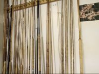 Bamboo Rods in Production.