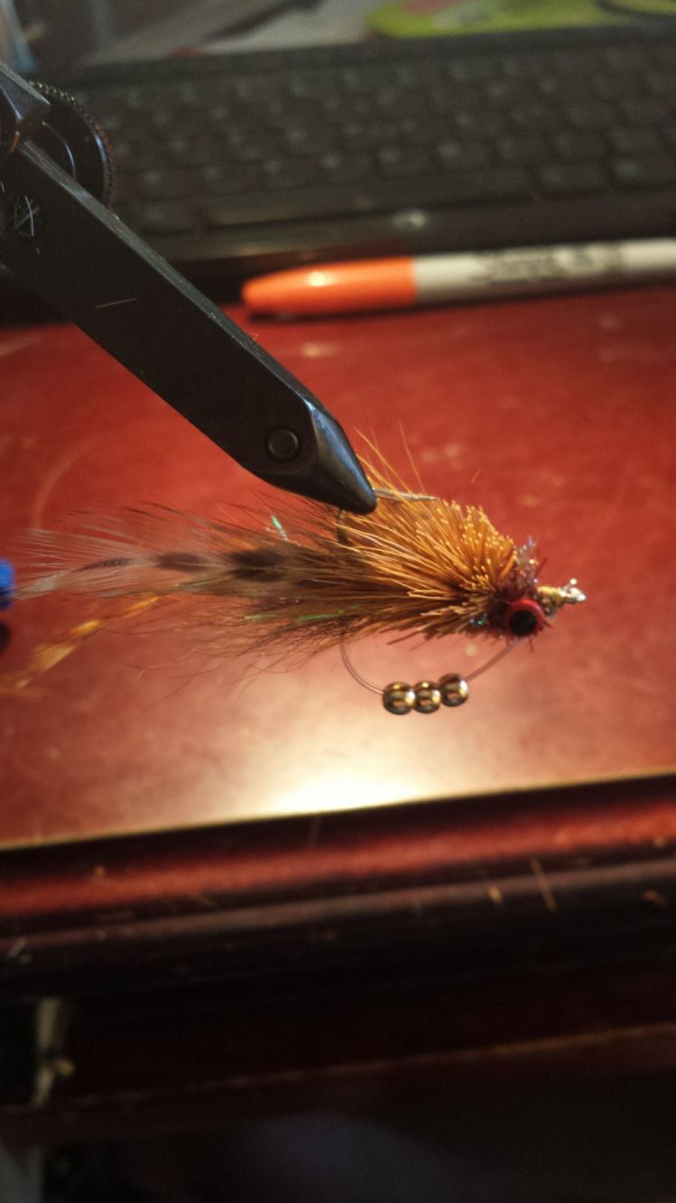 Big Bonefish Joe tied " Avalon" style.....blues (oddly enough) and ladyfingers have been tearing it up