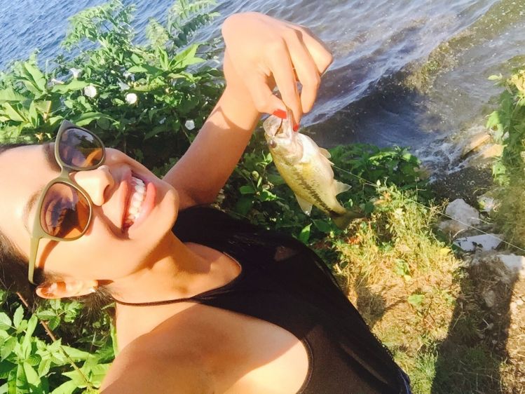 total babe with a baby bass