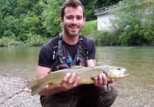 Idrijca river, Most Na Soci, dolenja trebusa, Slovenia