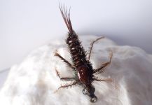 Fly-tying for Rainbow trout - Image by James Meyer 