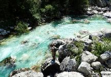 Nice Fly-fishing Situation of Rainbow trout - Picture shared by Uros Kristan from Soca river | Fly dreamers