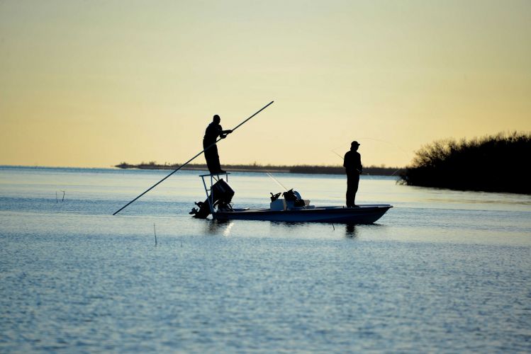 looking for tailing bonefish on the Crooked and Acklins flats. Bahamas