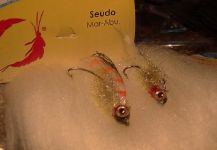 Fly-tying for Rainbow trout - Pic by Fabian  Espinoza Instructor De Atado  