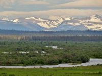 The Aleutian Range as seen from ATA Lodge