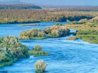 View of the Alagnak Wild River as seen from ATA Lodge 