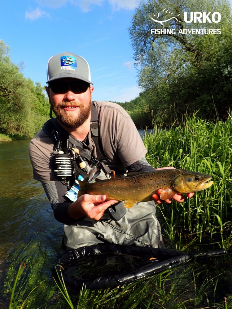 Me, Unica, dry fly &amp; cracking brownie... My favorite species of trout on my favorite river!