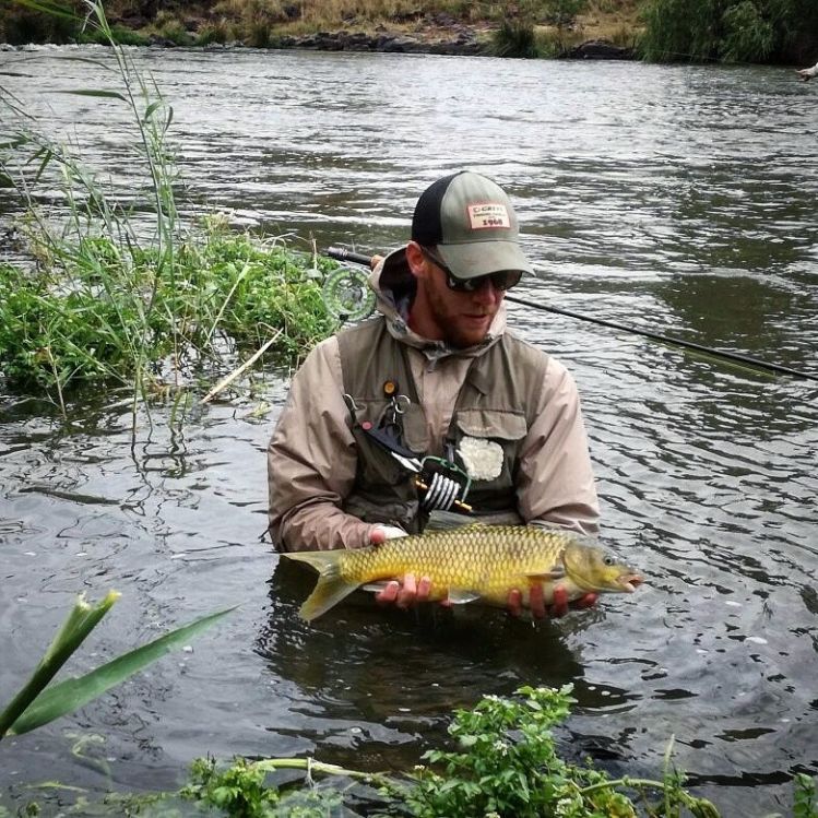 Nymphing for yellows on the vaal river at Elgro River Lodge last week. 