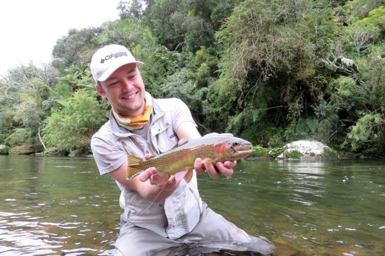 Trout fishing in brazilian highlands