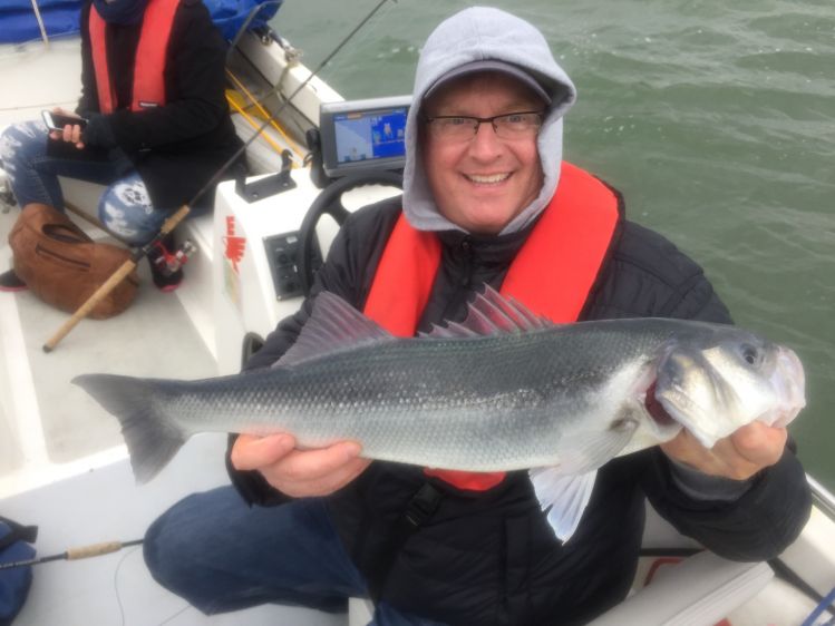 An early Bass in Cork Harbour. 