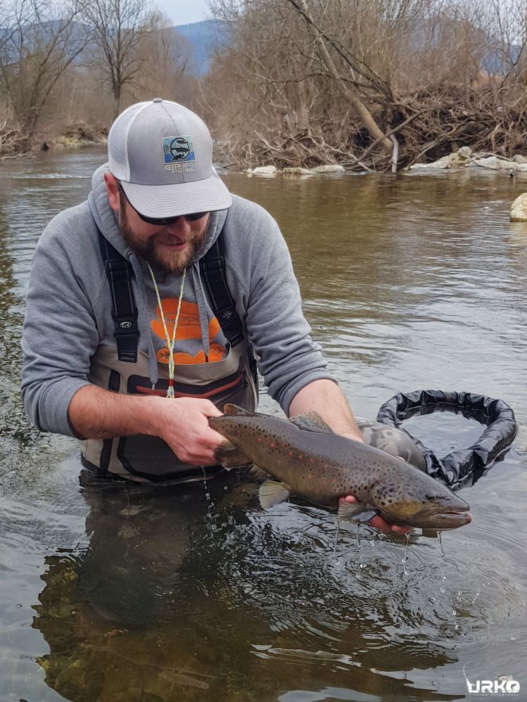 Big old streamer hungry buck of a brow trout ... Now this you can call a great start! 