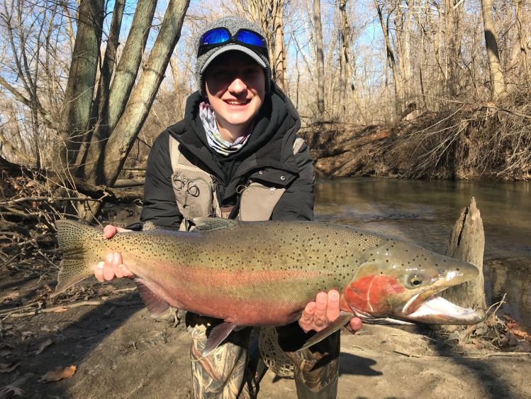 Huge Indiana steelhead