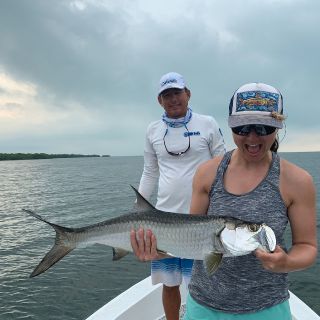 Flats fishing with Go Fish Belize - Abbie Marin. 