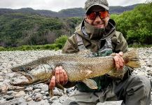 Matapiojo  Lodge 's Fly-fishing Pic of a brown trout | Fly dreamers 