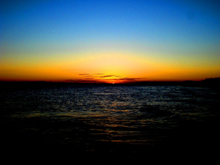Paraná River sunset 