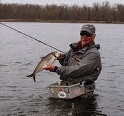 Charlie with spring shad, we had a great run this year again!
