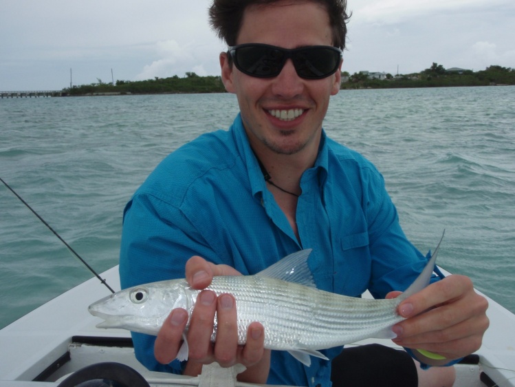 Bahamas. First Bonefish on a fly rod