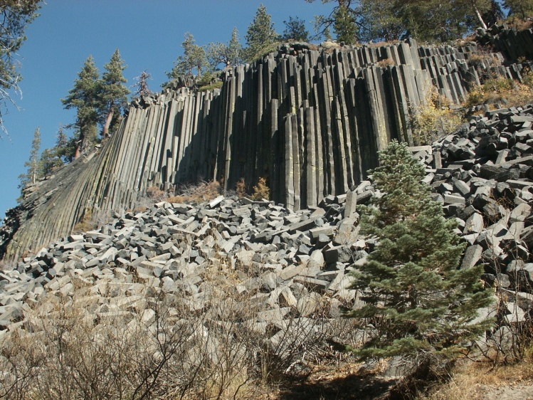 Devils Post Pile - this formation is along side the Middle Fork of the San Joaquin River