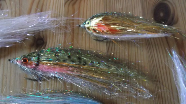 Rainbow fly for pike fishing in trout stocked lakes