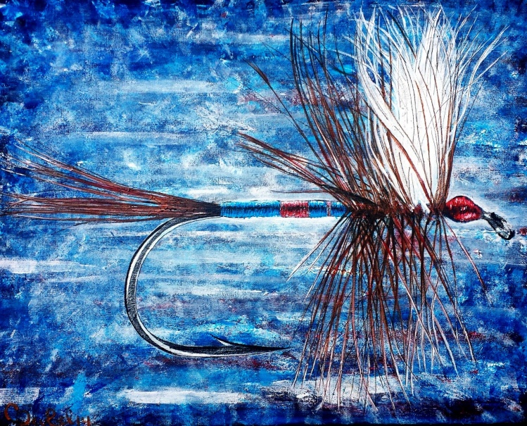 Project Healing Waters "Patriot Fly" Fishing Painting