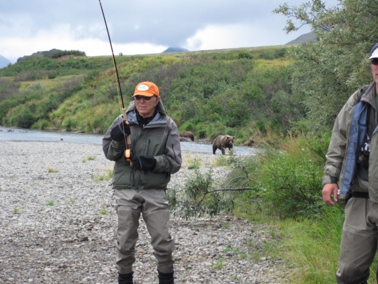 Fishing with the bears.