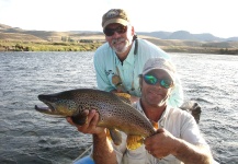 Fly-fishing Situation of Brown trout shared by Edie Lewis 