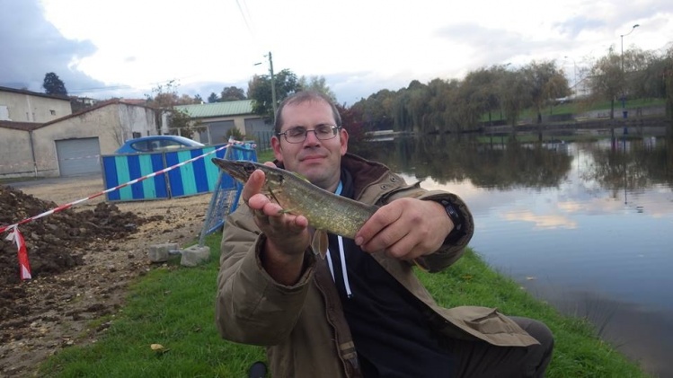 A baby pike on a little streamer. I searched for perch, and this one take it!lol