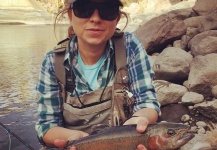 Jessica Strickland 's Fly-fishing Picture of a Rainbow trout – Fly dreamers 
