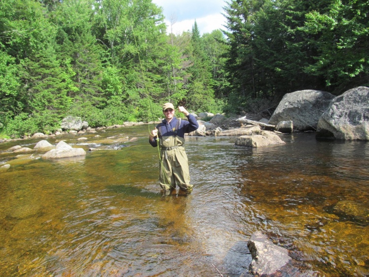 Fly fishing for wild Brooke trout 