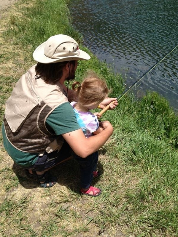 Fishing with my little girl.