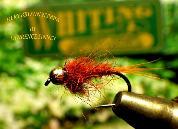 FIERY BROWN NYMPH
TIED WITH DYED SQUIRRELL