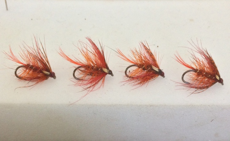 Here's some size 10 fiery brown bumbles hot off the vice 